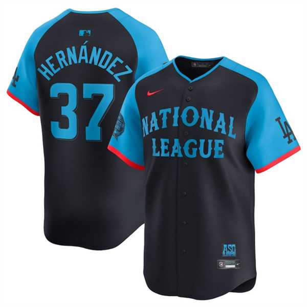 Mens National League #37 Teoscar Hernandez Navy 2024 All-Star Limited Stitched Baseball Jersey